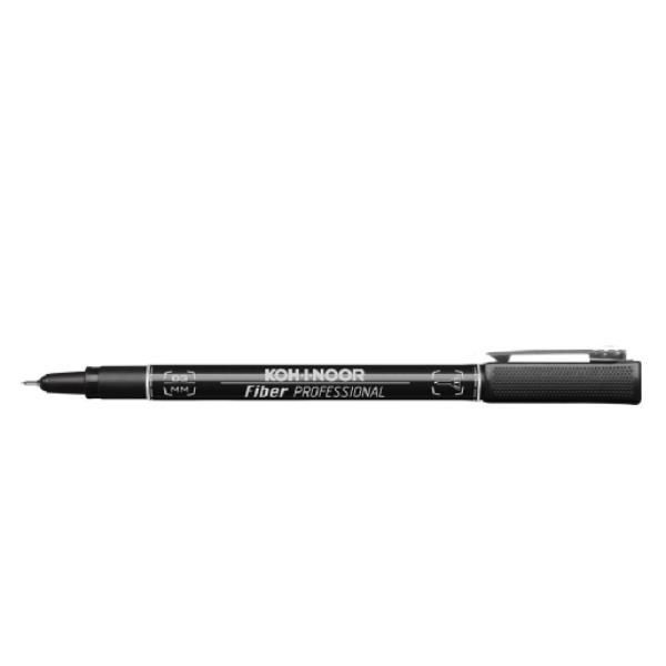 KOH-I-NOOR PENNE PUNTA IN FIBRA 0.3 mm INCHIOSTRO NERO CONF 10 Pz.