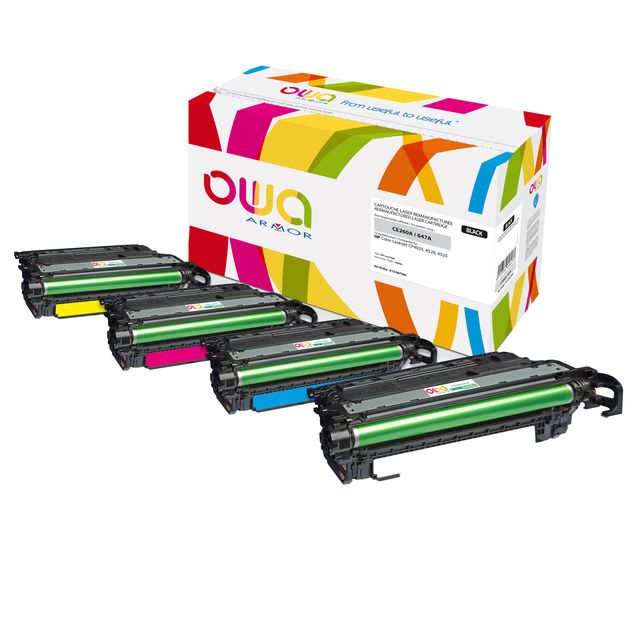 Armor - Toner Compatibile per HP Color LaserJet CP4025/4520/4525 - Ciano - CE26…