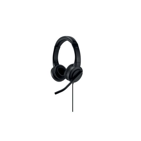 Kensington H1000 - Cuffie con microfono - on-ear - cablato - USB-C - nero
