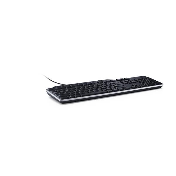 Keyboard US/Euro (QWERTY) Dell KB-522 Wired Business Multimedia USB Keyboard Bl…