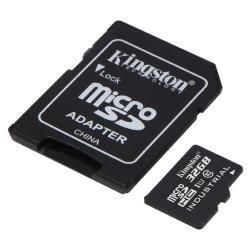 Kingston - Scheda di memoria flash (adattatore microSDHC per SD in dotazione) -…