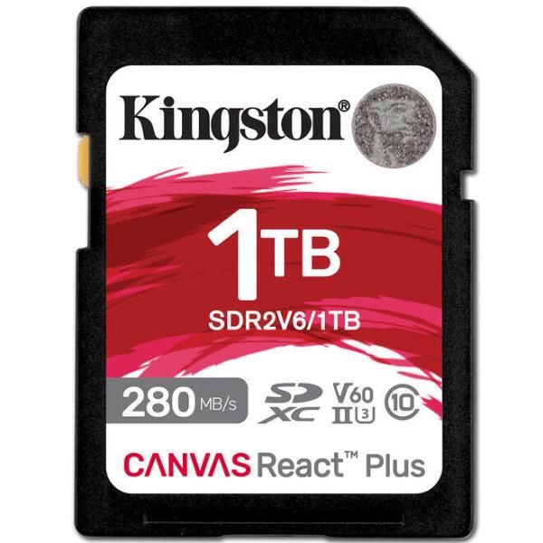 Kingston Canvas React Plus - Scheda di memoria flash - 1 TB - Video Class V60 /…