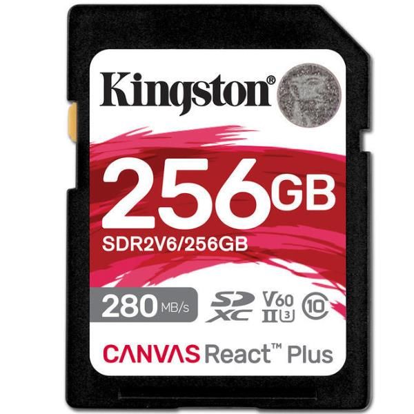 Kingston Canvas React Plus - Scheda di memoria flash - 256 GB - Video Class V60…