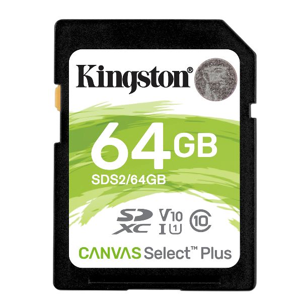 Kingston Canvas Select Plus - Scheda di memoria flash - 64 GB - Video Class V10…
