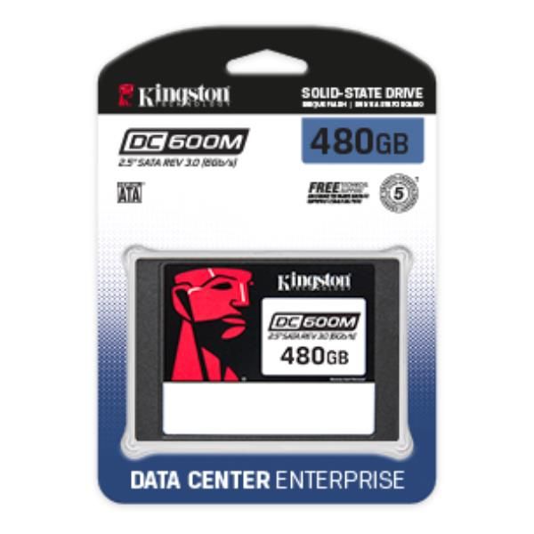 Kingston DC600M - SSD - Mixed Use - crittografato - 480 GB - interno - 2.5" - S…