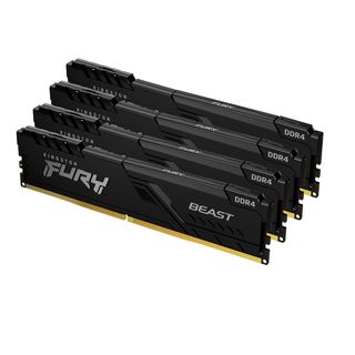 Kingston FURY Beast - DDR4 - kit - 32 GB: 4 x 8 GB - DIMM 288-PIN - 3200 MHz / …