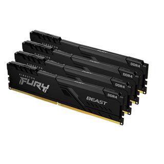 Kingston FURY Beast - DDR4 - kit - 64 GB: 4 x 16 GB - DIMM 288-PIN - 3200 MHz /…