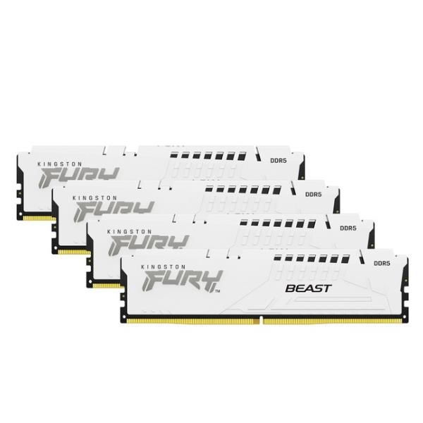 Kingston FURY Beast - DDR5 - kit - 128 GB: 4 x 32 GB - DIMM 288-PIN - 5200 MHz …