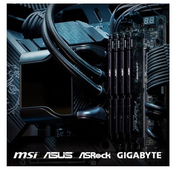 Kingston FURY Beast - DDR5 - kit - 64 GB: 2 x 32 GB - DIMM 288-PIN - 5200 MHz /…