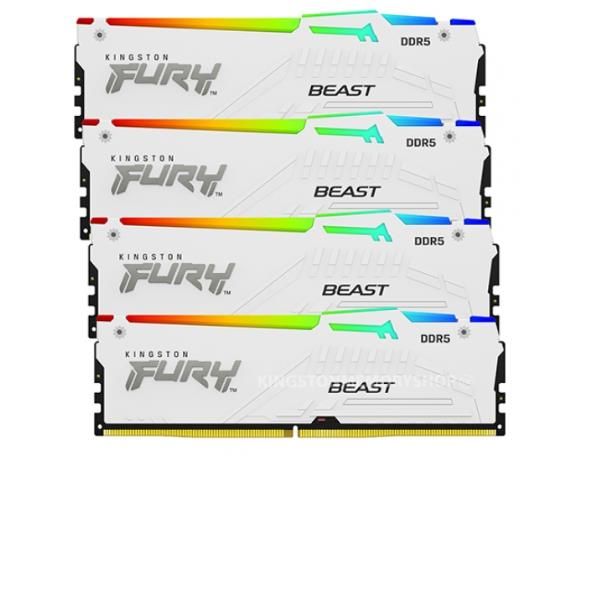 Kingston FURY Beast - DDR5 - kit - 64 GB: 4 x 16 GB - DIMM 288-PIN - 5200 MHz /…