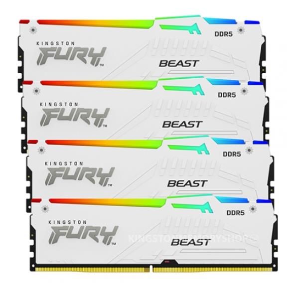 Kingston FURY Beast - DDR5 - kit - 64 GB: 4 x 16 GB - DIMM 288-PIN - 6000 MHz /…