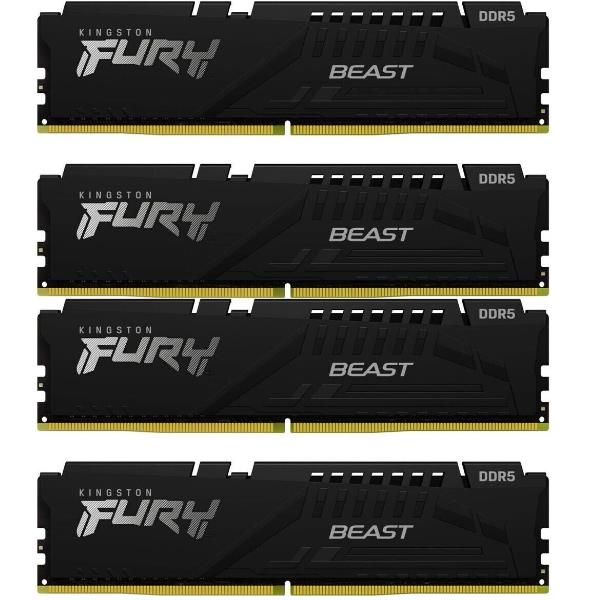 Kingston FURY Beast - DDR5 - kit - 64 GB: 4 x 16 GB - DIMM 288-PIN - 6000 MHz /…