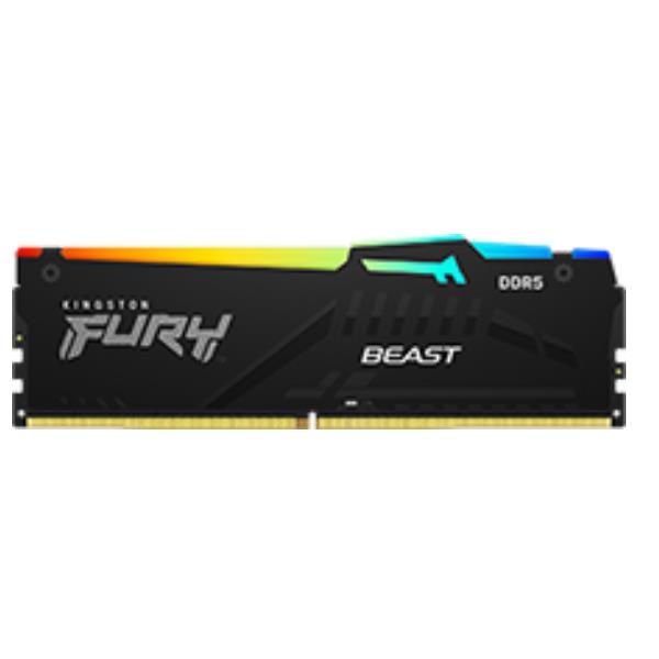 Kingston FURY Beast RGB - DDR5 - kit - 32 GB: 2 x 16 GB - DIMM 288-PIN - 6000 M…