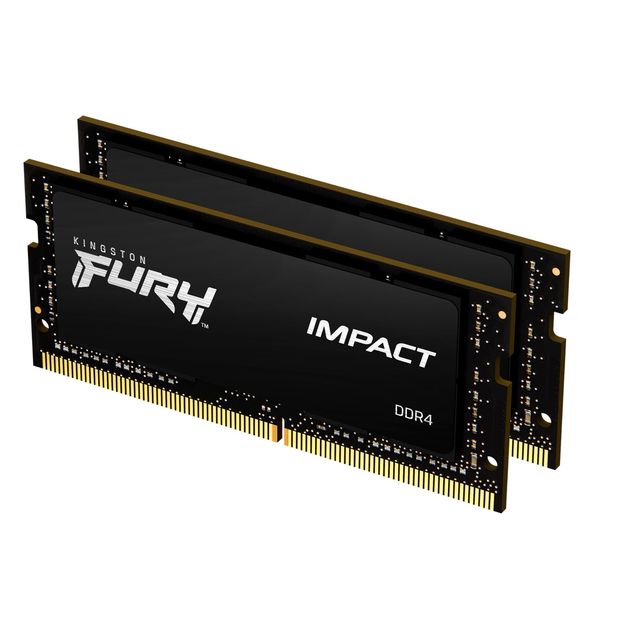 Kingston FURY Impact - DDR4 - kit - 32 GB: 2 x 16 GB - SO DIMM 260-pin - 3200 M…