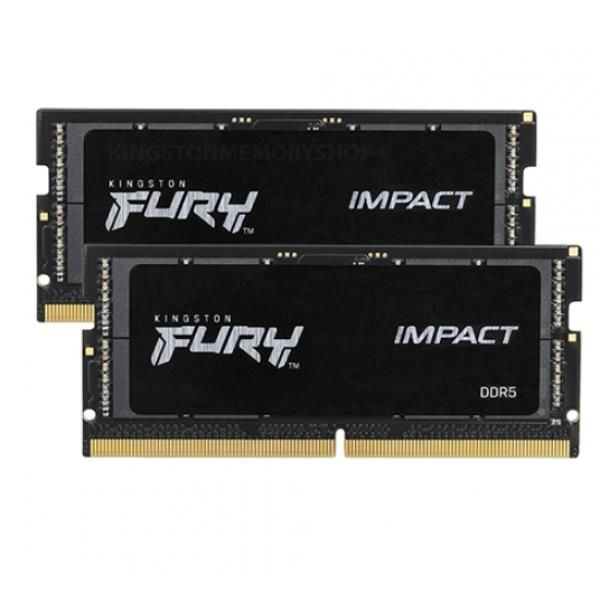 Kingston FURY Impact - DDR5 - kit - 32 GB: 2 x 16 GB - SO DIMM 262-pin - 6000 M…