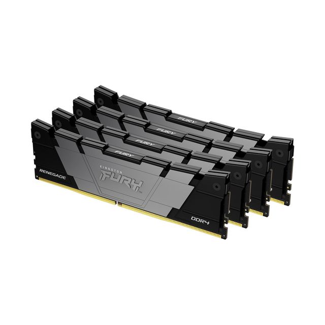 Kingston FURY Renegade - DDR4 - kit - 64 GB: 4 x 16 GB - DIMM 288-PIN - 3600 MH…