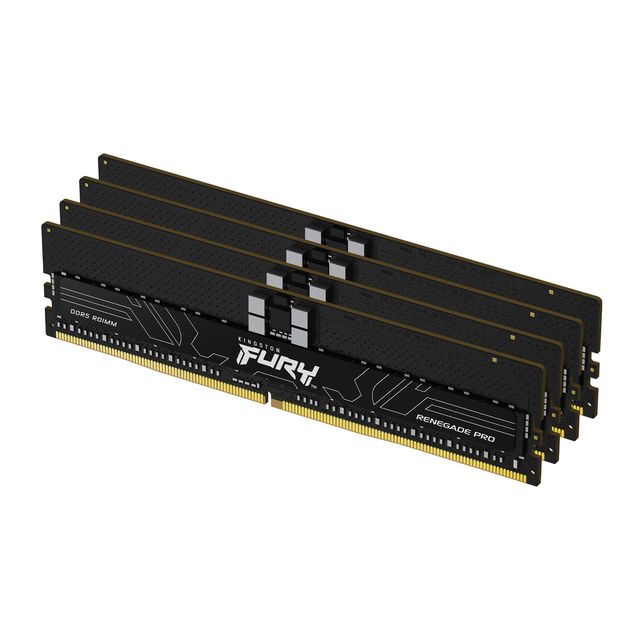 Kingston FURY Renegade Pro - DDR5 - kit - 64 GB: 4 x 16 GB - DIMM 288-PIN - 640…