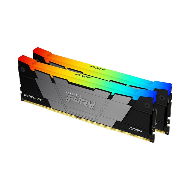Kingston FURY Renegade RGB - DDR4 - kit - 16 GB: 2 x 8 GB - DIMM 288-PIN - 3200…