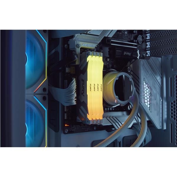 Kingston FURY Renegade RGB - DDR5 - kit - 32 GB: 2 x 16 GB - DIMM 288-PIN - 800…