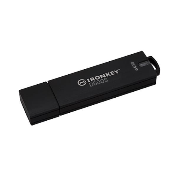 Kingston IronKey D500S - Chiavetta USB - crittografato - 64 GB - USB 3.2 Gen 1 …