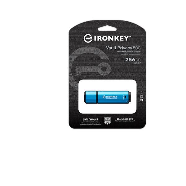 Kingston IronKey Vault Privacy 50C - Chiavetta USB - crittografato - 256 GB - U…