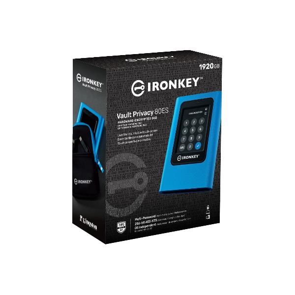 Kingston IronKey Vault Privacy 80 - SSD - crittografato - 7.68 TB - esterno (po…