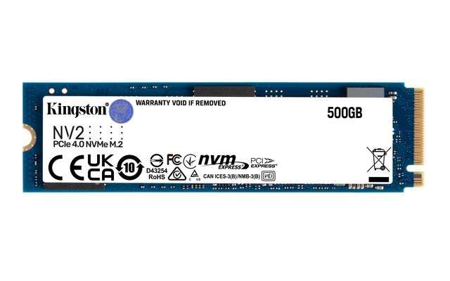 Kingston NV2 - SSD - 500 GB - interno - M.2 2280 - PCIe 4.0 x4 (NVMe) - per Int…