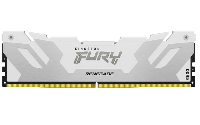 Kingston Technology FURY 24GB 8000MT/s DDR5 CL38 DIMM Renegade White, 24 GB, 1 …