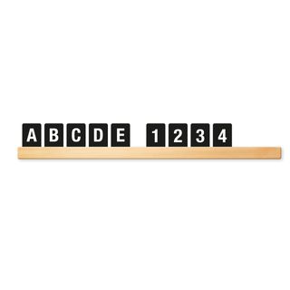 Kit Letter Shelf - mensola porta messaggi nera + 169 tessere (lettere e numeri)…