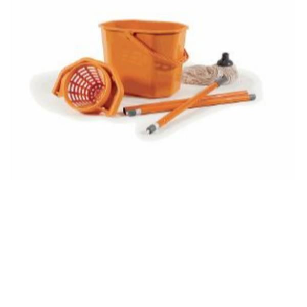 Kit per pavimenti Secchiostrizza - secchio con strizzatore 12 L + mop 240 gr + …