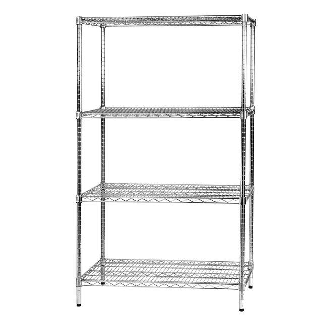 Kit scaffale Archimede - 4 ripiani - 60 x 90 x 160 cm - acciaio cromato - Seren…