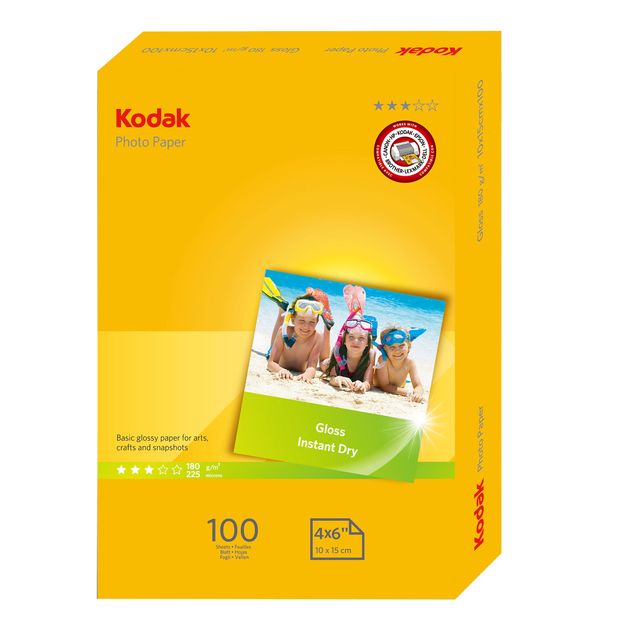 Kodak - Carta fotografica lucida Photo Gloss - 10 x 15 cm - 180 gr - 100 fogli …