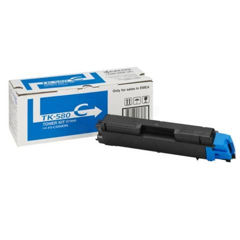 Kyocera TK 580C - Ciano - originale - cartuccia toner - per ECOSYS P6021cdn, P6…