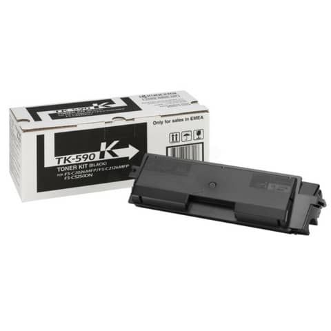 Kyocera TK 590K - Nero - originale - kit toner - per Kyocera FS-C2026, FS-C2126…