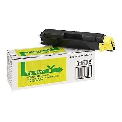 Kyocera TK 590Y - Giallo - originale - kit toner - per Kyocera FS-C2026, FS-C21…