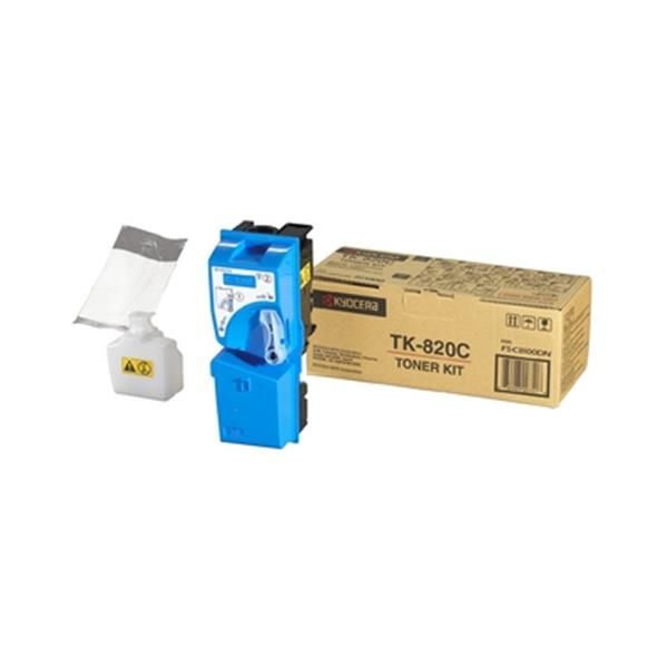 Kyocera/Mita - Toner - Ciano - TK-820C - 1T02HPCEU0 - 7.000 pag