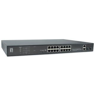 LEVELONE FGP-2031 - SWITCH 20-PORTE FAST ETHERNET POE 270W, 16x PoE, 2x Gigabit…