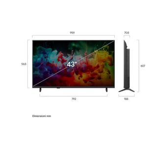 LG QNED AI MiniLED 43ʼʼ Serie QNED70B 43QNED70B6C, 4K, AI Magic Remote, 100% Vo…