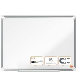 Lavagna bianca magnetica Premium Plus - 45 x 60 cm - Nobo