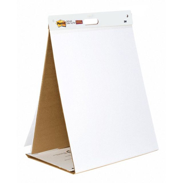 Lavagna da tavolo Post-it® Super Sticky 58,4 cm x 50,8 cm bianco 1 blocco da 20…