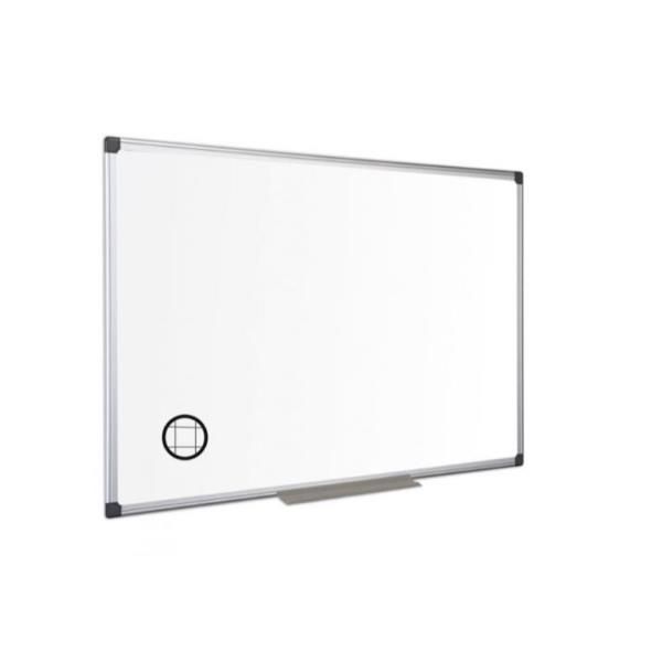 Lavagna magnetica Maya a quadretti - 60 x 90 cm - bianco - Bi-Office