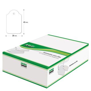 Lebez - Etichette di marcatura con cordicella (pacchetto di 500)