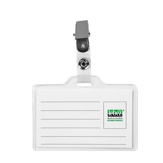 Lebez - Porta badge - clip (pacchetto di 50)