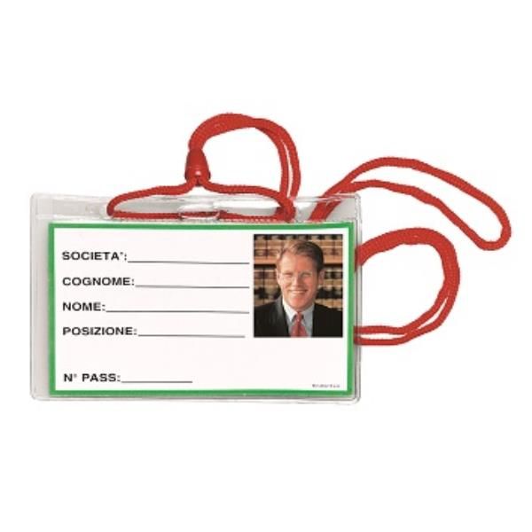 Lebez - Porta badge - cordino (pacchetto di 100)