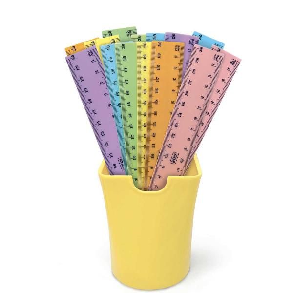 Lebez - Righello - blu pastello, verde pastello, rosa pastello, giallo pastello…