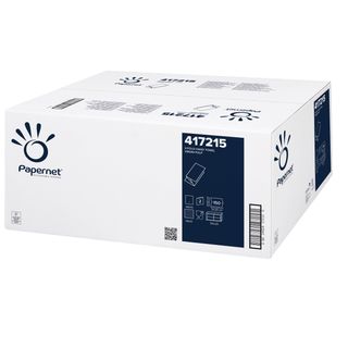 Asciugamani piegati a V - 2 veli - 18 gr - goffratura a onda - 24 x 21 cm - bia…