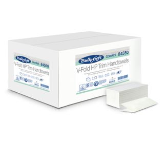 Asciugamani piegati a V Comfort - 2 veli - goffratura micro - 17 gr - 21x21 cm …