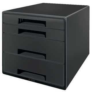 Leitz Recycle - Cassettiera - 4 cassetti - per A4 Maxi - nero