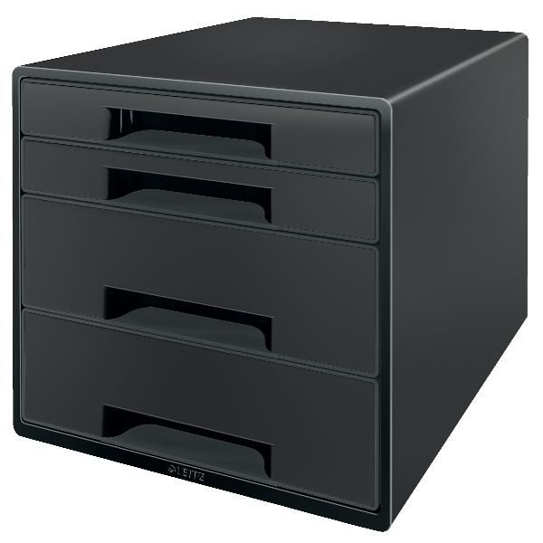 Leitz Recycle - Cassettiera - 4 cassetti - per A4 Maxi - nero