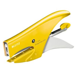 Leitz WOW - Graffatrice - 15 fogli / 1.5 mm - No.8, 6/4 - metallo - giallo